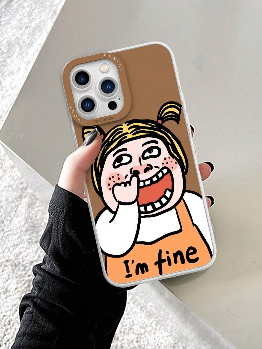 Funny Cartoon Character Painted Tpu Phone Case, Compatible With Apple ...