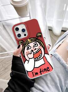 卡通字元圖案TPR聚氨酯手機殼適用於iphone和三星手機 - 彩色 - 查看 1