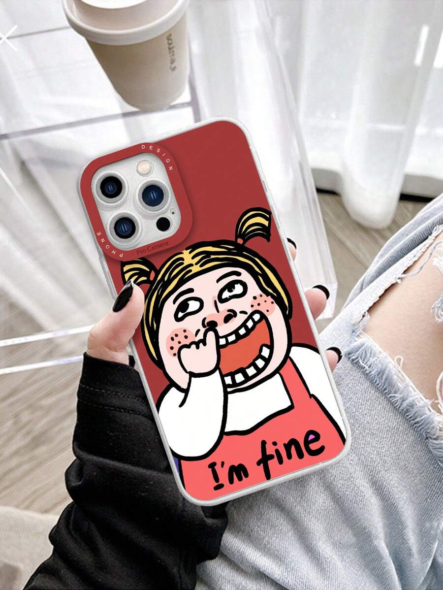 卡通字元圖案TPR聚氨酯手機殼適用於iphone和三星手機 - 彩色 - 查看 1