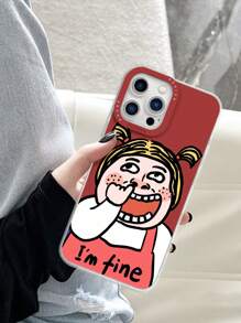 卡通字元圖案TPR聚氨酯手機殼適用於iphone和三星手機 - 彩色 - 查看 2