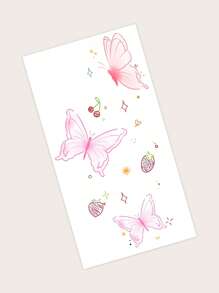 1張蝴蝶樣式紋身貼紙