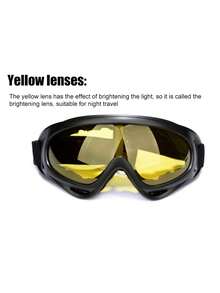 1副摩托車眼鏡 - 黃色 - 查看 6