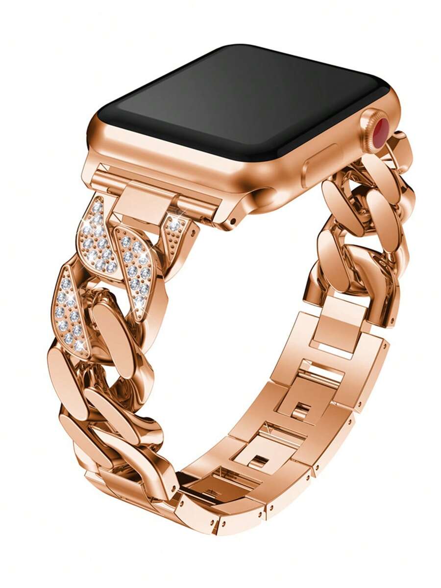 1条时尚钢表带，男女通用，兼容表带38mm、40mm、41mm、42mm、44mm、45mm、46mm、49mm，兼容Ultra/SE 11/10/9/8/7/6/5/4/3/2/1