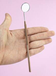 1pc Stainless Steel Oral Endoscopy Mirror - Rusty Rose - View 2