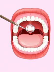 1pc Stainless Steel Oral Endoscopy Mirror - Rusty Rose - View 3