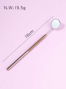 1pc Stainless Steel Oral Endoscopy Mirror - Rusty Rose - View 5