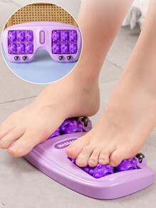1pc Foot Massage Roller, Foot Acupressure Point Massager Roller Relax Plantar, Heel, Arch, Reflexology Tool For Relaxation, The Best Gift For Parents - Purple - View 5