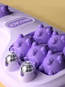 1pc Foot Massage Roller, Foot Acupressure Point Massager Roller Relax Plantar, Heel, Arch, Reflexology Tool For Relaxation, The Best Gift For Parents - Purple - View 8