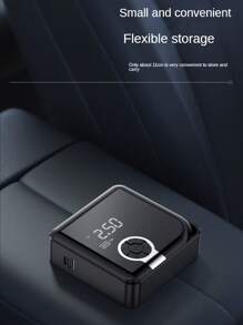 5000mAh Car Air Compressor Electric Wireless Portable Tire Inflator Pump for Motorcycle Bicycle Boat AUTO Tyre Balls - Black - View 5