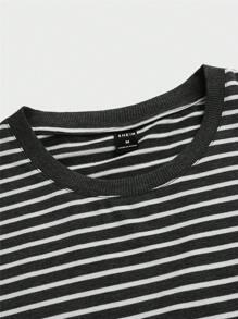 Manfinity Homme Men Striped Print Tee - Multicolor - View 4