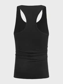 Manfinity LEGND Hombres Top tank con estampado de dibujos animados - Negro - Ver 2