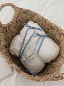 DAZY 2 件装女士纯色蝴蝶结装饰时尚发夹休闲情人节爪夹发夹发夹 - 藍色 - 查看 8