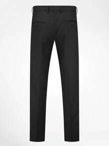 CLOUDSTYLE Men Flap Detail Blazer & Vest & Trousers Suit Set - Black - View 8