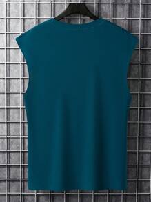 Manfinity Homme 男士字母圖案背心上衣