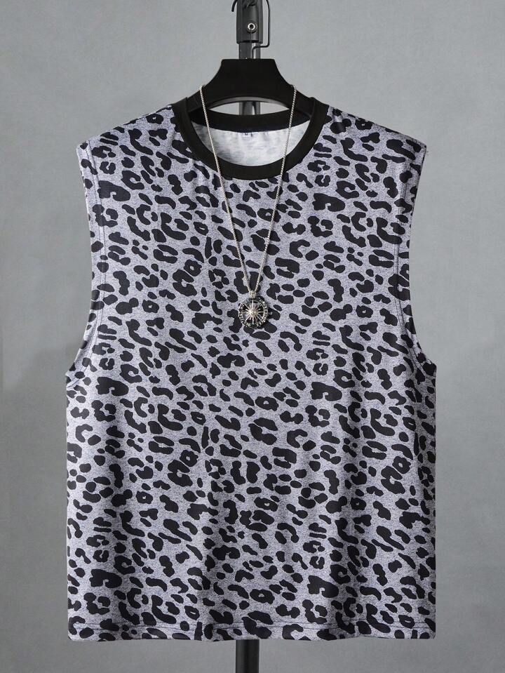 animal print tank top men