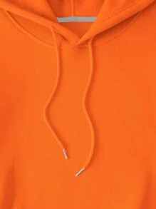 INAWLY Sudadera con capucha forrada térmicamente con bolsillo canguro y cordón, para invierno