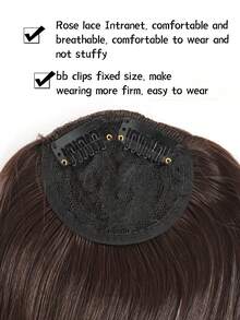 Flecos corto recto sintético pelo - Marrón - Ver 6