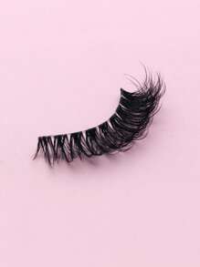 1pair Extra Long False Eyelashes - Black - View 4