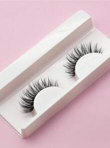 1pair Extra Long False Eyelashes - Black - View 7