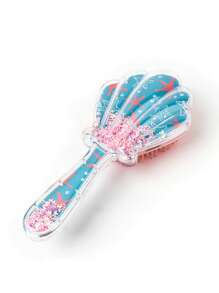 Cepillo de peinado de cabello con cojín en forma de concha y peine,herramientas para el cabello - Azul - Ver 6