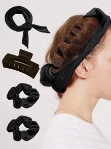 4 piezas Herramienta para trenzar el cabello - Negro - Ver 2