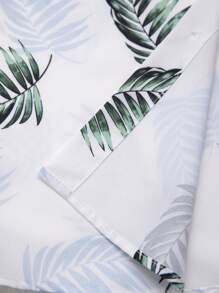 Manfinity RSRT Áo sơ mi họa tiết nhiệt đới cho nam và quần short cạp rút không có áo phông, bộ đồ đi biển - Nhiều màu - Xem 7