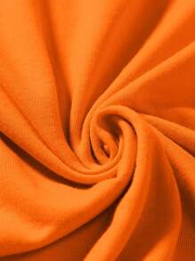 Manfinity EMRG Lỏng lẻo phù hợp Nam Khẩu hiệu & Hình ảnh Thả vai Áo thun - trái cam - Xem 4