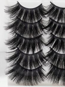 5對超長假睫毛 - 黑色 - 查看 4