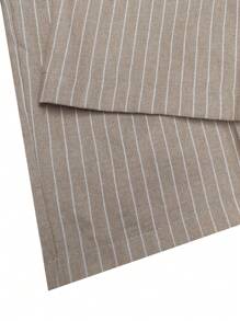 Quần Short Nam Nút Túi Dây kéo Sọc Giải trí - Lạc đà - Xem 6