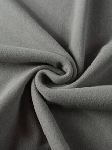 Manfinity Homme Áo nỉ Nam Đắp vá màu trơn Giải trí - Xám - Xem 7