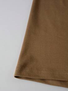 Manfinity Hypemode Áo thun & Áo lót Nam Slogan Giải trí - màu nâu - Xem 5