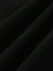 Manfinity Homme 男士字母圖案T恤 - 黑色 - 查看 3