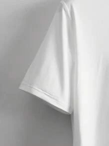 Manfinity Homme Áo thun & Áo lót Nam Lá thư Giải trí - trắng - Xem 3