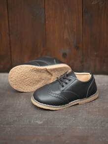 Chicos Zapatos oxford con cordón preppy para exterior - Negro - Ver 5