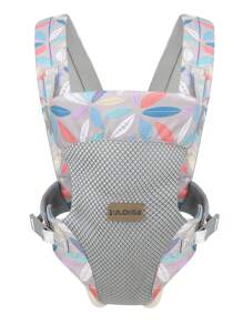 Baby Leaf Print Breathable Polyester Carrier For Outdoor - Multicolor - View 4