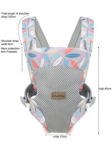Baby Leaf Print Breathable Polyester Carrier For Outdoor - Multicolor - View 5