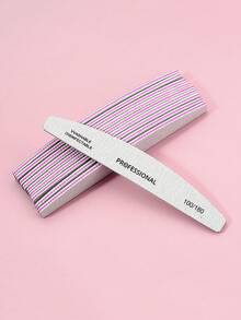 10 chiếc dũa móng tay có thể giặt được 100/180 Grit - Xám - Xem 4