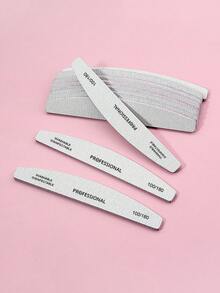 10 chiếc dũa móng tay có thể giặt được 100/180 Grit - Xám - Xem 5