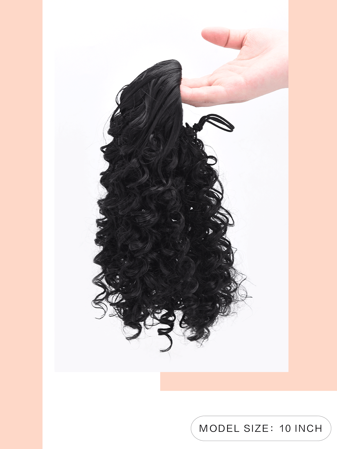 Short Curly Ponytail Synthetic Hair Extension SHEIN USA