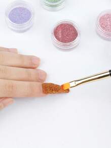 24盒装闪粉美甲粉，适合家用DIY，金色葱花粉美甲闪亮粉，亮片舞台妆闪亮粉美甲 - 彩色 - 查看 2