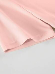 SHEIN Essnce Áo thun nữ Lá thư Loại bướm Giải trí - Màu Hồng baby - Xem 5