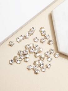 30 cái Thiết kế hoa 3D Trang trí móng nghệ thuật - Nhiều màu - Xem 3