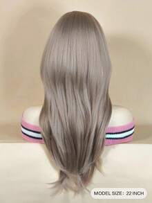 Tóc Giả Tổng Hợp Xoăn Dài Có Bangs - Vàng - Xem 2