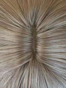 Tóc Giả Tổng Hợp Xoăn Dài Có Bangs - Vàng - Xem 4