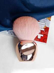 1 chiếc cọ đánh phấn/má hồng mềm mịn với thiết kế nhỏ gọn, sợi, tiện lợi khi trang điểm - Hồng - Xem 3