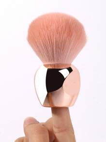 1 chiếc cọ đánh phấn/má hồng mềm mịn với thiết kế nhỏ gọn, sợi, tiện lợi khi trang điểm - Hồng - Xem 5