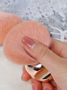 1 chiếc cọ đánh phấn/má hồng mềm mịn với thiết kế nhỏ gọn, sợi, tiện lợi khi trang điểm - Hồng - Xem 7