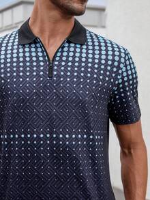 Manfinity Homme Men Allover Print Polo Shirt - Multicolor - View 9