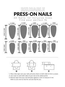 24pcs Flower & Orange Design Short Almond Shaped Press On Nails False Nail Tips, 1 Nail Tape & 1 Nail File - Multicolor - View 4