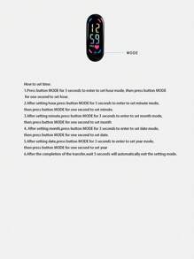 1pc Kids TPU Strap Sporty Oval Dial Digital Watch For Daily Life - Baby Blue - View 5